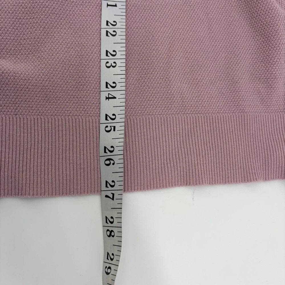 Ava & Viv Womens 1X‎ Pink Sweater Mock Neck Hoodie Knit Pullover Long Sleeve